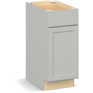 RELIABILT Parkstone II Base Cabinet, Light Gray, 15" W, 1 Door 1 Drawer, Fully Assembled - 649976 | Lowe's Pro Supply